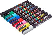 Set Viltstiften Uni-Ball POSCA Basic PC-5M Multicolour 8 Onderdelen (8 Stuks) - thumbnail