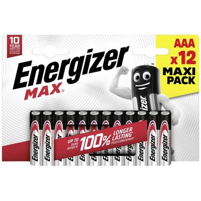 Energizer Max AAA batterij (potlood) Alkaline 1.5 V 12 stuk(s) Energizer Max AAA batterij (potlood) Alkaline 1.5 V 12 stuk(s)