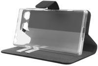 Premium Wallet TPU Case Sony Xperia XZ1 Compact - Smartphonehoesje - Booktype - PU leer - inclusief pashouder - zwart - thumbnail