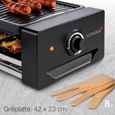 Korona 45070 Gourmetstel 8 pannen Zwart, Zilver