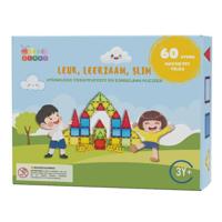 Gladi Magnetisch Speelgoed - Magnetic Tiles - 60 stuks - thumbnail