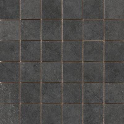Statale Black mozaiek 5x5 op net van 30x30