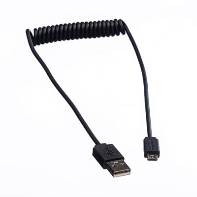 ROLINE USB 2.0 spiraalkabel A-Micro B, stekker op stekker, 1,0 m