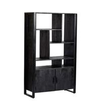 Livingfurn Wandkast 'Norris' Mangohout en staal, 180 x 110cm - thumbnail