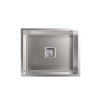 Wastafel met Eén Spoelbak Cata CB5040R10 Zilverkleurig - thumbnail