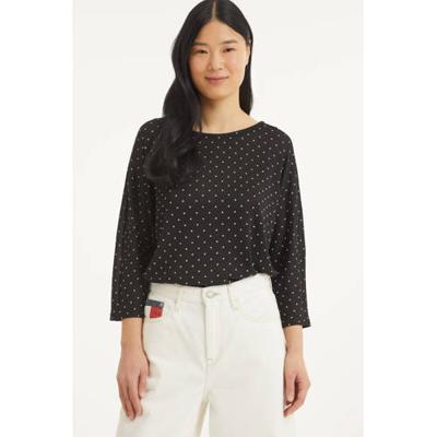 VERO MODA trui VMALICIA met stippen donkerblauw VERO MODA trui VMALICIA met stippen donkerblauw