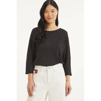 VERO MODA trui VMALICIA met stippen donkerblauw - thumbnail