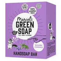 Marcel's Green Soap Handzeep blok- lavendel & rozemarijn - 90gr - thumbnail