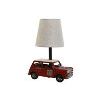 Bureaulamp Home ESPRIT Wit Rood Linnen Metaal 20 x 14 x 27 cm - thumbnail