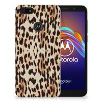 Motorola Moto E6 Play TPU Hoesje Leopard - thumbnail
