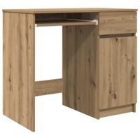 Bureau ambachtelijk 86x49x76 cm spaanplaat eikenkleurig - thumbnail