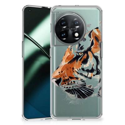 Smartphone hoesje OnePlus 11 Watercolor Tiger