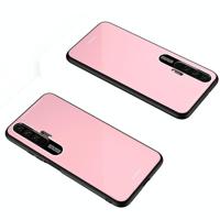Lycra serie oogbescherming TPU acryl bescherming case voor Huawei Honor 20 Pro (roze) - thumbnail