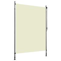 VidaXL Rolgordijn voor buiten 150x270 cm crème - thumbnail