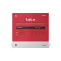 D'Addario J1010 1/2M Prelude Cello String Set,1/2 Scale,Medium Tension Cellosnaren - thumbnail