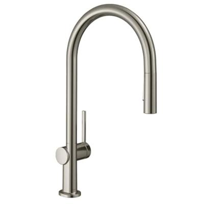 Hansgrohe Talis M54 ééngreeps keukenmengkraan 210 met uitttrekbare vuistdouche, 2 straalsoorten, rvs look Hansgrohe Talis M54 ééngreeps keukenmengkraan 210 met uitttrekbare vuistdouche, 2 straalsoorten, rvs look