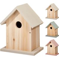 Vogelhuis hout 16x11x20cm - thumbnail