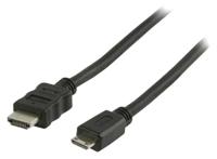 Valueline Vlvp34500b10 High Speed Hdmi Kabel met Ethernet Hdmi - Hdmi Mini-connector 1,00 M Zwart - thumbnail