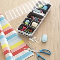 Sunware Q-line mixed box 3,5 liter met metaal baskets 4 x 0,25 liter + 3 x 0,55 liter transp/metaal - thumbnail