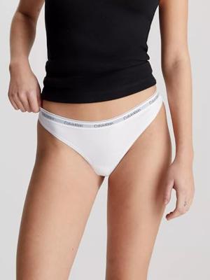 Calvin Klein strings 3-pack - Calvin klein ondergoed dames - Multipack katoenen dames strings - Voordeelverpakking - Sale