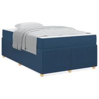 Bedframe met matras met matras Blauw 120 x 190 cm Stof - thumbnail