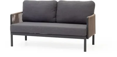 Trestino loungebank caudry 2-zits antraciet