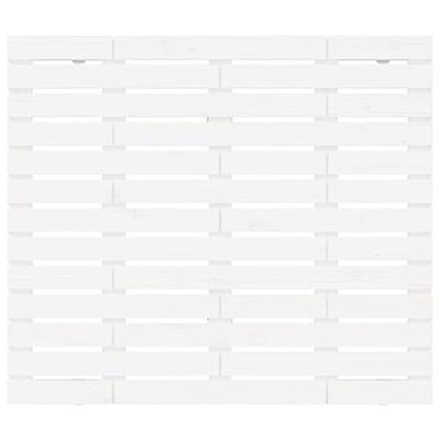 Hoofdbord wandmontage 146x3x91,5 cm massief grenenhout wit