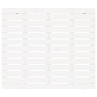 Hoofdbord wandmontage 126x3x91,5 cm massief grenenhout wit - thumbnail