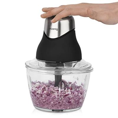 Maalmachine Hkoenig LEO8 Zwart Chroom Glas Roestvrij staal 1 L - thumbnail