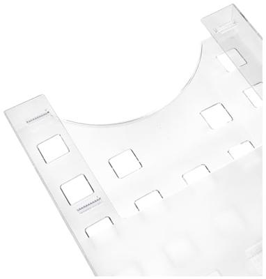 Helit helit - Prospektspender - geeignet für Wandmontage H6103102 Folderhouder Glas (helder) DIN A4 1 stuk(s) Aantal vakken: 5 (b x h x d) 241 x 578 x 150 mm