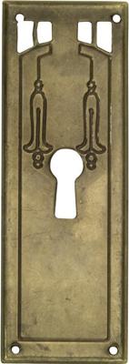 Sleutelplaat Art-Nouveau vert. MVB