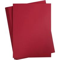 Creativ Company Gekleurd karton, a2, vel 420x594 mm, 180 gr, kerstrood, 100 vel/ 1 doos - thumbnail