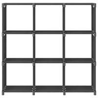 Kast met 9 vakken 103x30x107,5 cm stof grijs - thumbnail