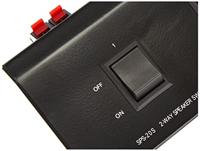 MONACOR SPS-20S Luidsprekerbedieningspaneel voor het schakelen van 2 paar luidsprekers naar Stereo Versterker Output Switcher voor luidsprekers met 200 W schakelvermogen, zwart - thumbnail