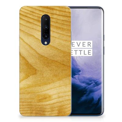 OnePlus 7 Pro | Bumper Hoesje | Licht Hout