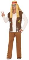 Hippie Flower Power Kostuum Man - thumbnail
