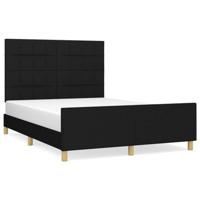 Bedframe zonder matras stof zwart 140x190 cm - thumbnail