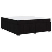 Bedframe met matras Zwart 180 x 200 cm Stof - thumbnail