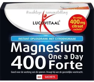 Lucovitaal Magnesium 400 Forte Citroensmaak 60Stuks