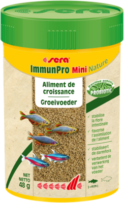 Sera ImmunPro Mini Nature Groeivoer met Probiotica - 100ml (48g) voor Kleine Siervissen
