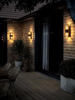 Nordlux Buitenlamp Aludra seaside 2 lichts wand bruin metallic - thumbnail