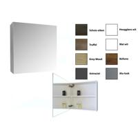 Spiegelkast Sanicare Qlassics 60 cm 1 Deur Truffel-Eiken Links Sanicare - thumbnail