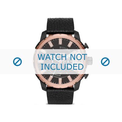 Diesel horlogeband DZ4390 Leder Zwart 26mm