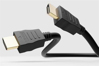 HDMI kabel - 1.4 - High Speed - Geschikt voor 4K Ultra HD 2160p en 3D-weergave - Beschikt over Ethernet - 0.5 meter - Korte HDMI kabel - Zwart