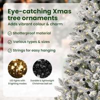 Kunstkerstboom met 300 LED Groen en Wit 270 cm PVC en Metaal - thumbnail