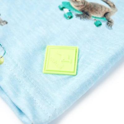 Kindershirt 128 gemleerd lichtblauw Kindershirt 128 gemleerd lichtblauw