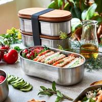 Black+Blum Bento Box - 185x97x120mm - Leisteen - thumbnail