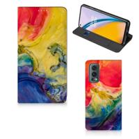 Bookcase OnePlus Nord 2 5G Watercolor Dark - thumbnail
