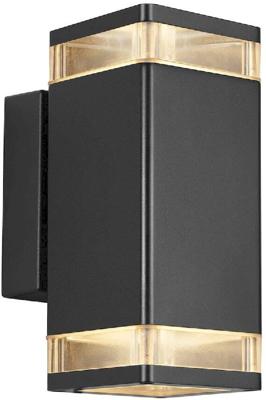 Nordlux Elm Double 45331003 Wandlamp GU10 Zwart