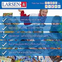 Selecta Larsen legpuzzel leren rekenen getallen 1-100, 100st. - thumbnail